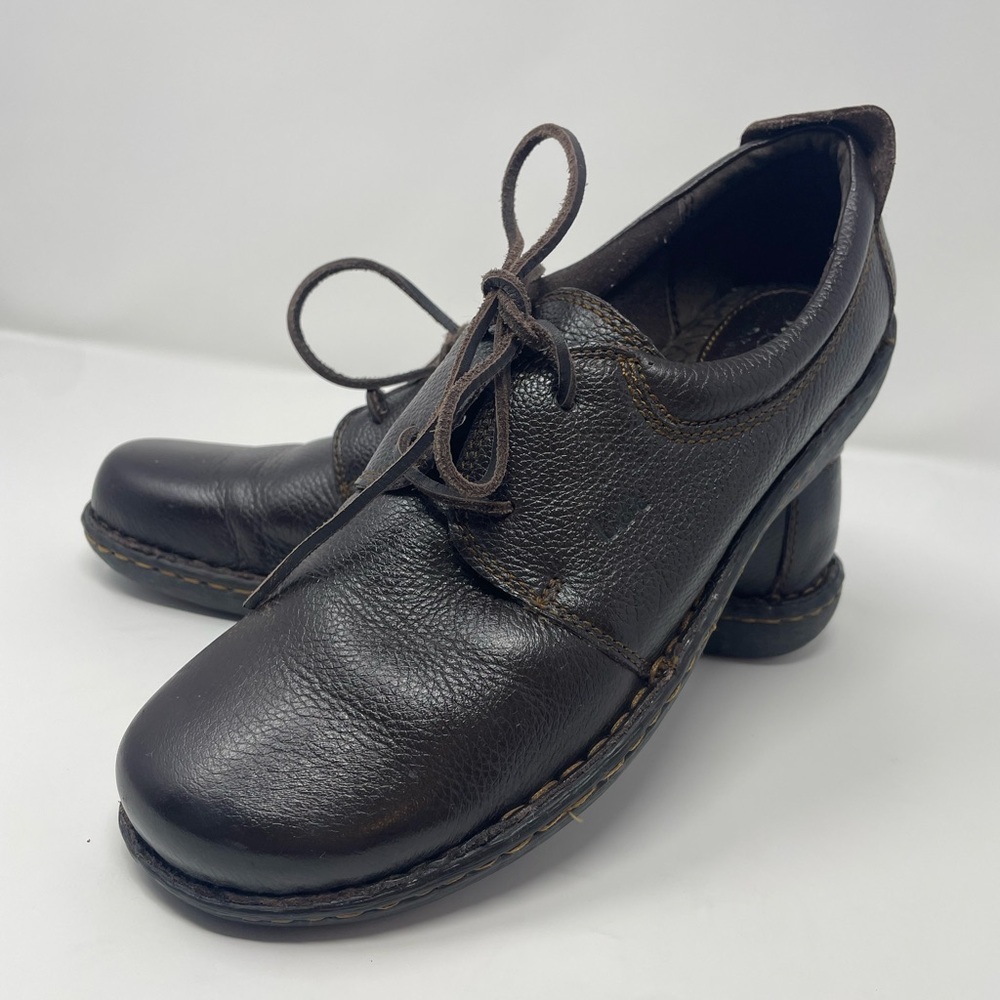 BOC Ordella Shoes Black Leather Lace Up Moccasin Sneaker Womens Size 9